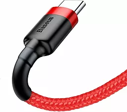 Кабель USB Baseus Cafule 3M USB Type-C Cable Red (CATKLF-U09) - миниатюра 3