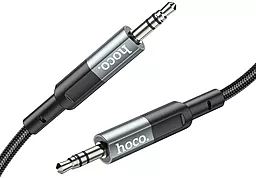 Аудіо кабель Hoco UPA23 AUX mini Jack 3.5mm M/M Cable 1 м gray/black - мініатюра 2