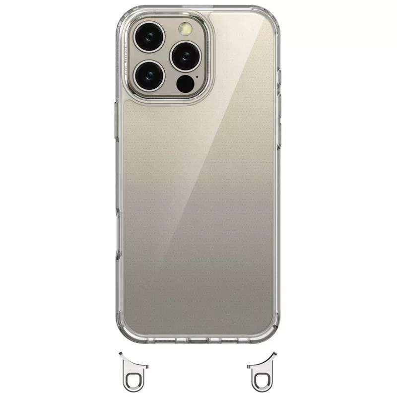 Чехол Epik Clear Case with Strap для Apple iPhone 13 Pro Light Pink - фото 3