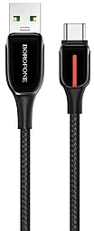 Кабель Borofone BU14 Heroic USB-A - Type-C 12w 2.4a 1.2м cable Black - фото Кабель Borofone BU14 Heroic USB-A - Type-C 12w 2.4a 1.2м cable Black