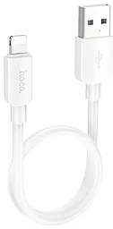 Кабель Hoco X96 Hyper USB-A - Lightning 12w 2.4a 0.25м cable White - фото Кабель Hoco X96 Hyper USB-A - Lightning 12w 2.4a 0.25м cable White