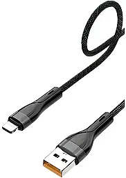 Кабель Denmen D55L USB-A - Lightning cable 12w 2.4a 1м cable Black - фото Кабель Denmen D55L USB-A - Lightning cable 12w 2.4a 1м cable Black