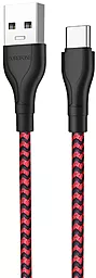 Кабель USB Borofone BX39 Beneficial 3A USB Type-C Cable Red