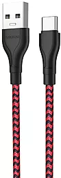 Кабель Borofone BX39 Beneficial USB-A - Type-C 15w 3a 1м cable Zebra - фото Кабель Borofone BX39 Beneficial USB-A - Type-C 15w 3a 1м cable Zebra
