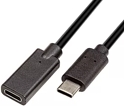 Адаптер-перехідник PowerPlant M-F USB Type-C -> USB Type-C 3A Black (CA912599) - фото Адаптер-перехідник PowerPlant M-F USB Type-C -> USB Type-C 3A Black (CA912599)