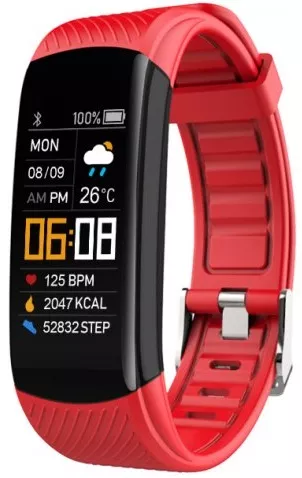 Фітнес-браслет LEMFO C6T Red - фото 3