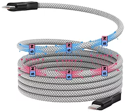 Кабель EasyLife SN1 USB Type-C - Type-C 100w 5a 1м PD cable Gray - фото Кабель EasyLife SN1 USB Type-C - Type-C 100w 5a 1м PD cable Gray