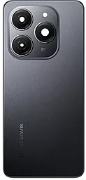 Задняя крышка корпуса Tecno Spark 20 со стеклом камеры, Original Gravity Black - фото Задняя крышка корпуса Tecno Spark 20 со стеклом камеры, Original Gravity Black