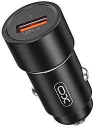 Автомобільний зарядний пристрій XO CC54 18w QC3.0 car charger black - фото Автомобільний зарядний пристрій XO CC54 18w QC3.0 car charger black