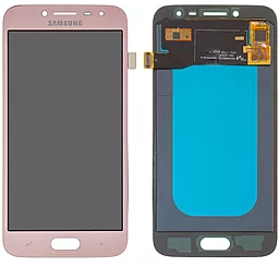 Дисплей Samsung Galaxy J2 J250 2018 з тачскріном, (OLED), Pink