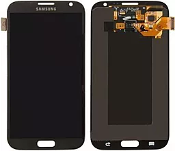Дисплей Samsung Galaxy Note 2 N7100, N7105 с тачскрином, оригинал, Grey