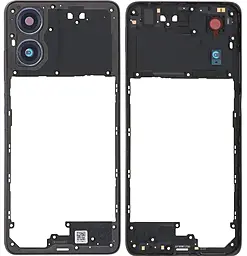 Рамка корпусу Motorola Moto G04 XT2421 / Moto G04s XT2421-8 зі склом камери, Original Concord Black - фото Рамка корпусу Motorola Moto G04 XT2421 / Moto G04s XT2421-8 зі склом камери, Original Concord Black