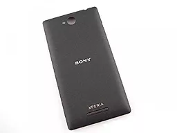 Задняя крышка корпуса Sony Xperia C Dual Sim C2304 / C2305 Black - фото Задняя крышка корпуса Sony Xperia C Dual Sim C2304 / C2305 Black