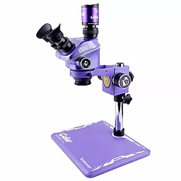 Мікроскоп тринокулярний Mechanic iMic 3-B11 (7-50X) з підсвіткою R16, та камерою MOS-4KC purple - фото Мікроскоп тринокулярний Mechanic iMic 3-B11 (7-50X) з підсвіткою R16, та камерою MOS-4KC purple