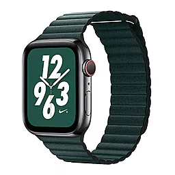Ремінець для годинника COTEetCI W7 Leather Magnet Band Apple Watch 38/40/41mm Green (WH5205-GR)