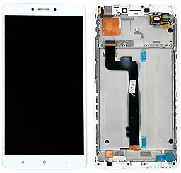 Дисплей Xiaomi Mi Max 2 с тачскрином и рамкой, оригинал, White - фото Дисплей Xiaomi Mi Max 2 с тачскрином и рамкой, оригинал, White