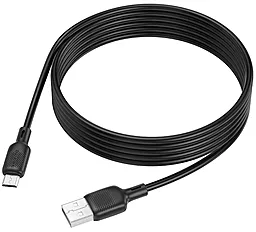 Кабель Borofone BX113 Silicone USB-A - micro USB 12w 2.4a 2м cable Black - миниатюра 3 Кабель Borofone BX113 Silicone USB-A - micro USB 12w 2.4a 2м cable Black - миниатюра 3