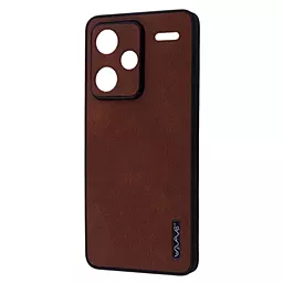 Чехол Wave Leather Case для Xiaomi Redmi Note 13 Pro Plus Dark Brown
