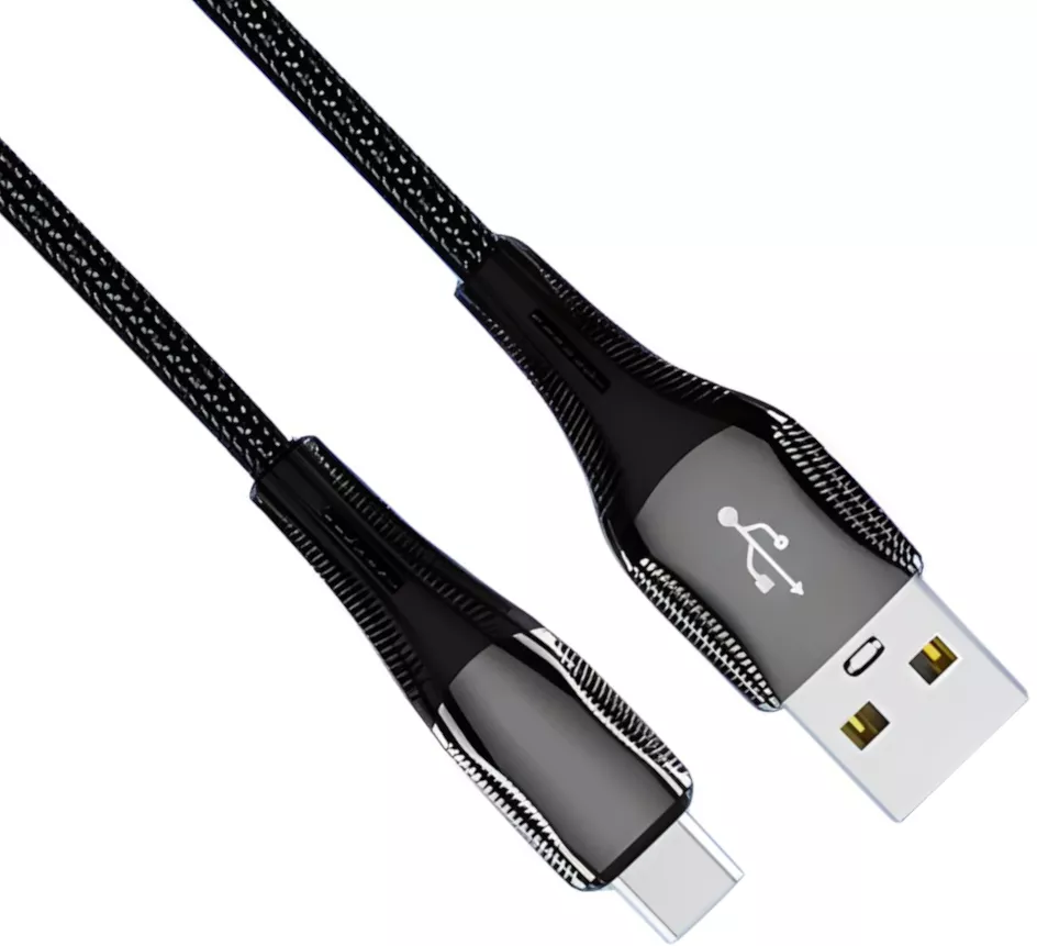 Кабель Jellico B18 USB-A - micro USB 15w 3.1a 1м cable Black - фото 2