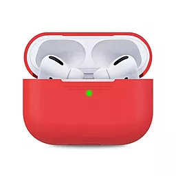 Силиконовый чехол NICHOSI для Apple Airpods Pro Red 