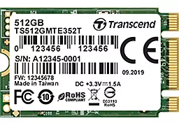 SSD Накопитель Transcend MTE352T 512 GB M.2 2230 (TS512GMTE352T)