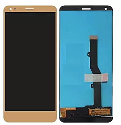 Дисплей ZTE Blade V9 с тачскрином, Gold - фото Дисплей ZTE Blade V9 с тачскрином, Gold