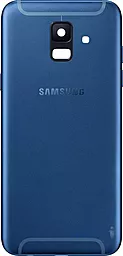 Задняя крышка корпуса Samsung Galaxy A6 A600 со стеклом камеры Original Blue