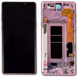 Дисплей Samsung Galaxy Note 9 N960 з тачскріном і рамкою, original PRC, Purple