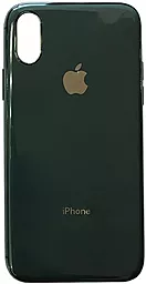 Чехол 1TOUCH Shiny Apple iPhone X, iPhone XS Midnight Green