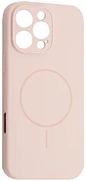 Чехол Silicone Case Full Camera Fine Ring MagSafe для Apple iPhone 16 Pro Max Chalk Pink - фото Чехол Silicone Case Full Camera Fine Ring MagSafe для Apple iPhone 16 Pro Max Chalk Pink