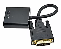 Видео переходник (адаптер) STLab DVI-D (24+1) - VGA 15 pin black (U-993) - миниатюра 4