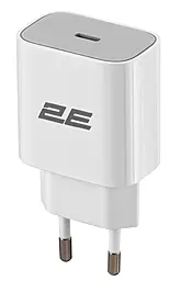 Сетевое зарядное устройство 2E 25w PD USB-C fast charger White (2E-WC1USBC25W-W) - фото Сетевое зарядное устройство 2E 25w PD USB-C fast charger White (2E-WC1USBC25W-W)