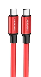 USB PD Кабель Borofone BX82 60W USB Type-C - Type-C Cable Red