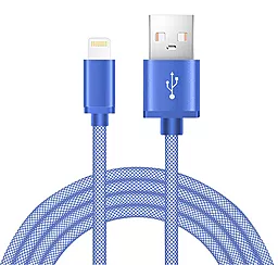 Кабель XoKo USB-A - Lightning 10w 2a 1м cable Blue (SC-120i-1-BL) - фото Кабель XoKo USB-A - Lightning 10w 2a 1м cable Blue (SC-120i-1-BL)