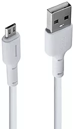 Кабель XO NB112 Fast USB-A - micro USB 15w 3a 1м cable White - фото Кабель XO NB112 Fast USB-A - micro USB 15w 3a 1м cable White