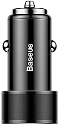 Автомобильное зарядное устройство Baseus Small Screw 3,4A Dual-USB Car Charging Set (with lightning) Black (TZXLD-A01) - миниатюра 2