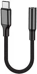 Адаптер-переходник Walker WA-030 M-F USB Type-C -> 3.5mm Black