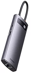 Мультипортовый USB Type-C хаб Baseus Starjoy 6-in-1 gray (WKWG080013)