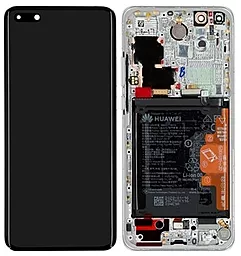 Дисплей Huawei P40 Pro (ELS-NX9, ELS-N04, ELS-AN00, ELS-TN00) с тачскрином и рамкой, оригинал, White - фото Дисплей Huawei P40 Pro (ELS-NX9, ELS-N04, ELS-AN00, ELS-TN00) с тачскрином и рамкой, оригинал, White