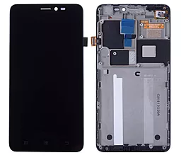 Дисплей Lenovo S850 с тачскрином и рамкой, оригинал, Black - фото Дисплей Lenovo S850 с тачскрином и рамкой, оригинал, Black