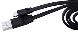 Кабель Remax Full Speed USB-A - micro USB 12w 2.4a 1м cable Black (RC-001m) - миниатюра 2 Кабель Remax Full Speed USB-A - micro USB 12w 2.4a 1м cable Black (RC-001m) - миниатюра 2