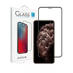Захисне скло ACCLAB Full Glue Apple iPhone XS Max, iPhone 11 Pro Max Black (1283126508202)