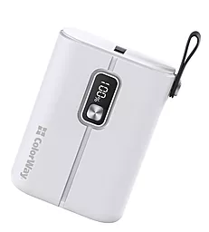 Повербанк ColorWay Full Power 10000mAh 22.5W White (CW-PB100LPK2WT-PDD) - фото Повербанк ColorWay Full Power 10000mAh 22.5W White (CW-PB100LPK2WT-PDD)