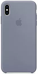 Чехол Apple Silicone Case PB для Apple iPhone XS Max Lavender Grey