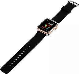 Сменный ремешок для умных часов JaLi для Apple Watch Universal 38mm/40mm/41mm (702358) Black - миниатюра 2