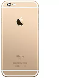Задняя крышка корпуса Apple iPhone 6S Plus со стеклом камеры Gold