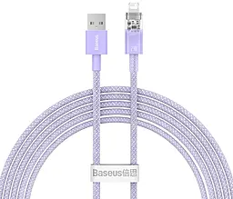 Кабель Baseus Explorer Series USB-A - Lightning 12w 2.4a 2м cable Purple (CATS010105) - фото Кабель Baseus Explorer Series USB-A - Lightning 12w 2.4a 2м cable Purple (CATS010105)