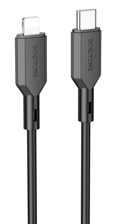 Кабель Borofone BX70 USB Type-C - Lightning 20w 3a 1м PD сable Black - фото 1