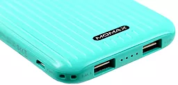 Повербанк Momax iPower GO Slim Battery 10000 mAh Green (IP56G) - миниатюра 4
