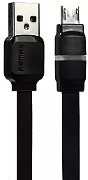 Кабель Remax Breathe USB-A - micro USB 12w 2.4a 1м cable Black (RC-029m) - фото Кабель Remax Breathe USB-A - micro USB 12w 2.4a 1м cable Black (RC-029m)